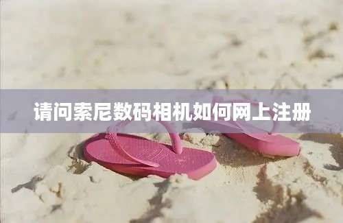 请问索尼数码相机如何网上注册