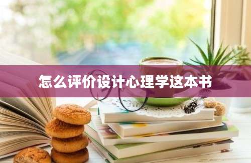 怎么评价设计心理学这本书