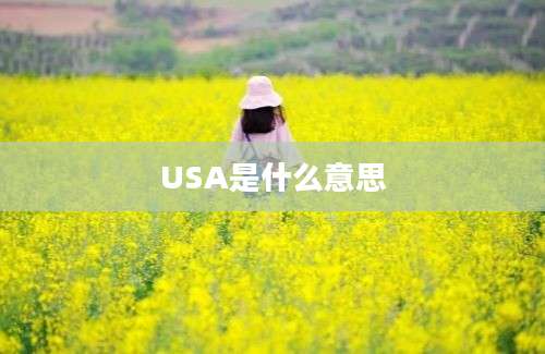 USA是什么意思