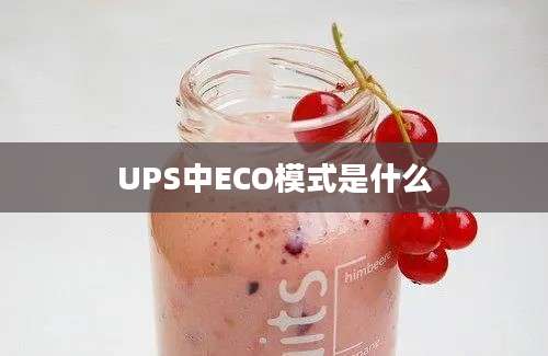 UPS中ECO模式是什么