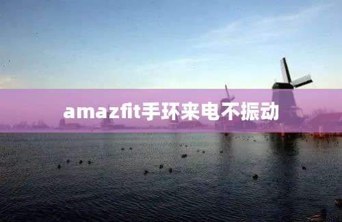 amazfit手环来电不振动