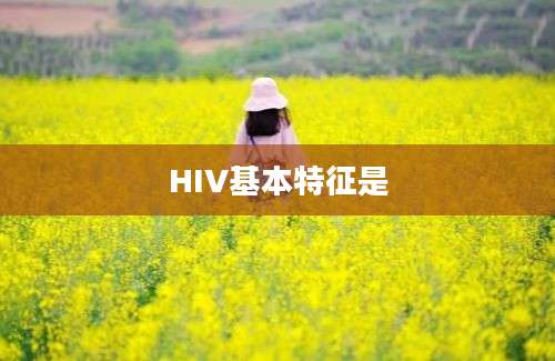 HIV基本特征是