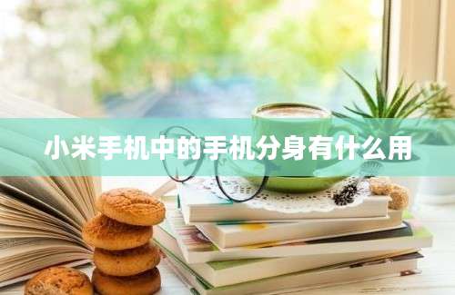 小米手机中的手机分身有什么用