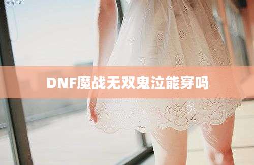 DNF魔战无双鬼泣能穿吗