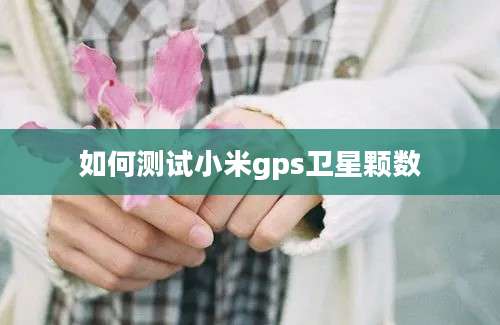 如何测试小米gps卫星颗数