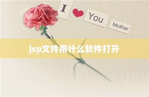 jsp文件用什么软件打开