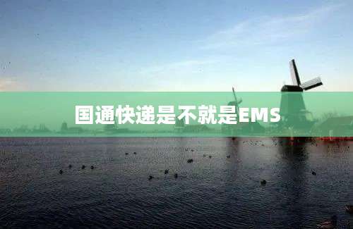 国通快递是不就是EMS