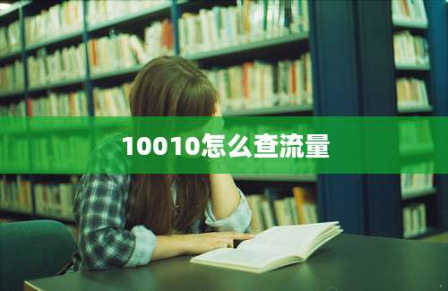 10010怎么查流量