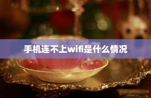 手机连不上wifi是什么情况