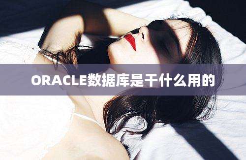 ORACLE数据库是干什么用的