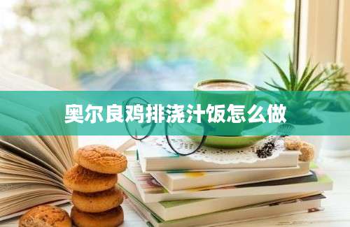 奥尔良鸡排浇汁饭怎么做