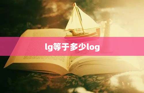 lg等于多少log