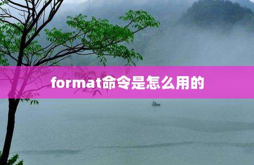 format命令是怎么用的