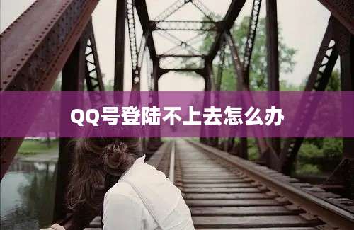 QQ号登陆不上去怎么办