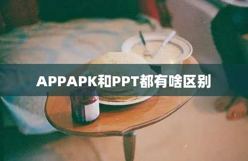 APPAPK和PPT都有啥区别