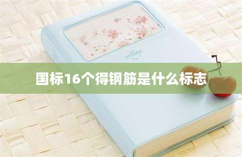 国标16个得钢筋是什么标志