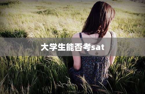 大学生能否考sat