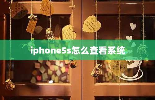 iphone5s怎么查看系统