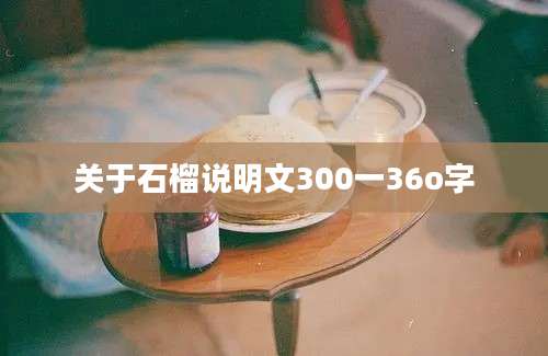 关于石榴说明文300一36o字