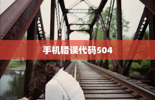 手机错误代码504