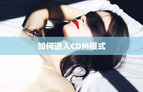 如何进入CDM模式