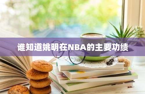 谁知道姚明在NBA的主要功绩