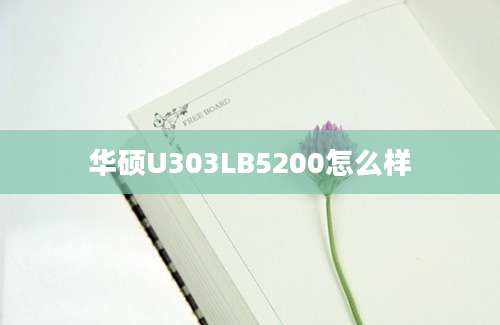 华硕U303LB5200怎么样