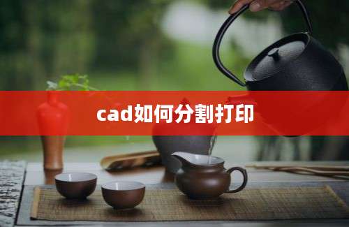 cad如何分割打印