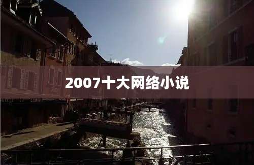 2007十大网络小说