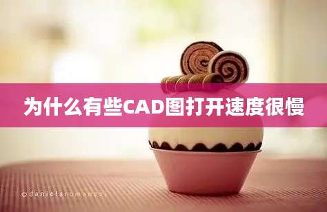 为什么有些CAD图打开速度很慢