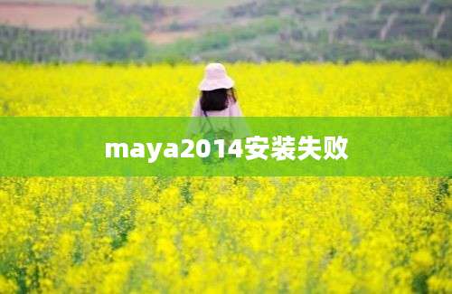 maya2014安装失败