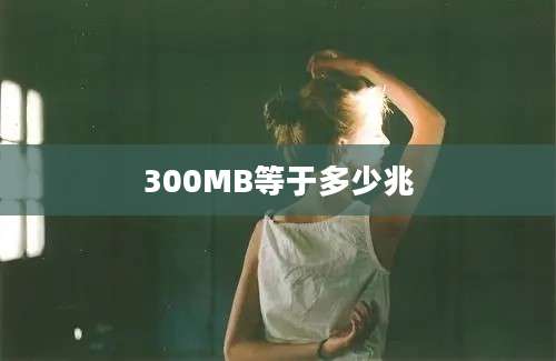 300MB等于多少兆