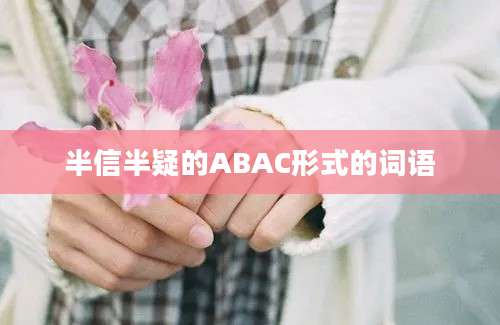 半信半疑的ABAC形式的词语