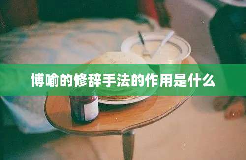 博喻的修辞手法的作用是什么