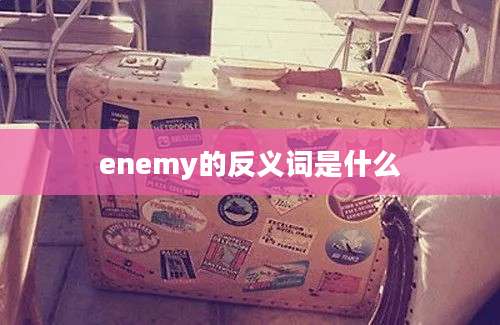 enemy的反义词是什么