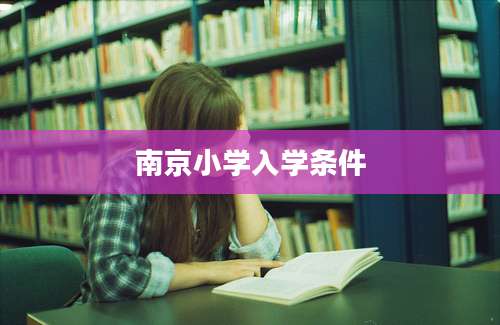 南京小学入学条件