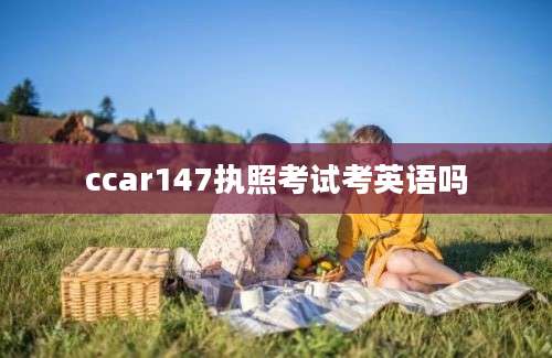 ccar147执照考试考英语吗