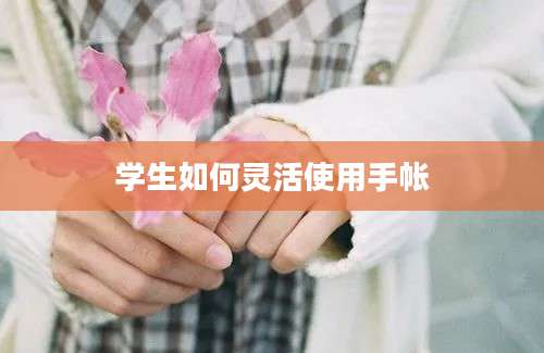 学生如何灵活使用手帐