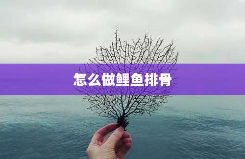 怎么做鲤鱼排骨