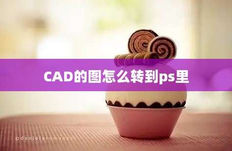 CAD的图怎么转到ps里