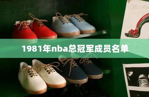 1981年nba总冠军成员名单