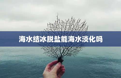 海水结冰脱盐能海水淡化吗