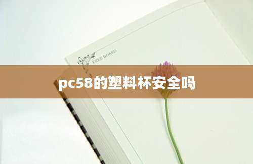 pc58的塑料杯安全吗