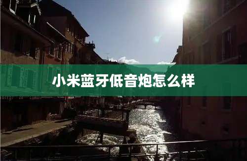 小米蓝牙低音炮怎么样