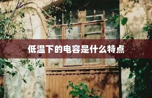 低温下的电容是什么特点