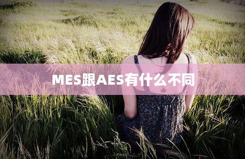 MES跟AES有什么不同