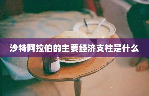 沙特阿拉伯的主要经济支柱是什么