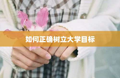 如何正确树立大学目标