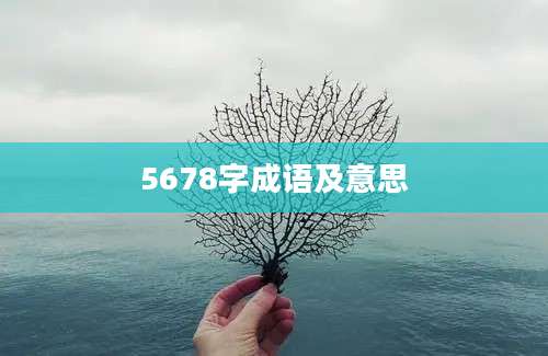 5678字成语及意思