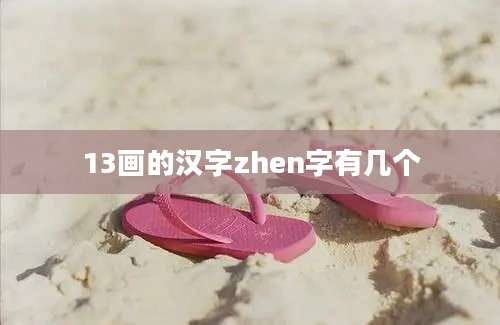 13画的汉字zhen字有几个